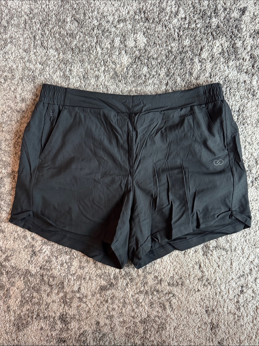 Calia Women's Black Active Shorts - Lightweight Performance, Size Large